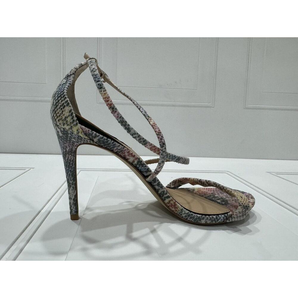 Steve Madden Multi Color Carrson Snake Skin Heels Size 9.5M - Picture 6 of 10